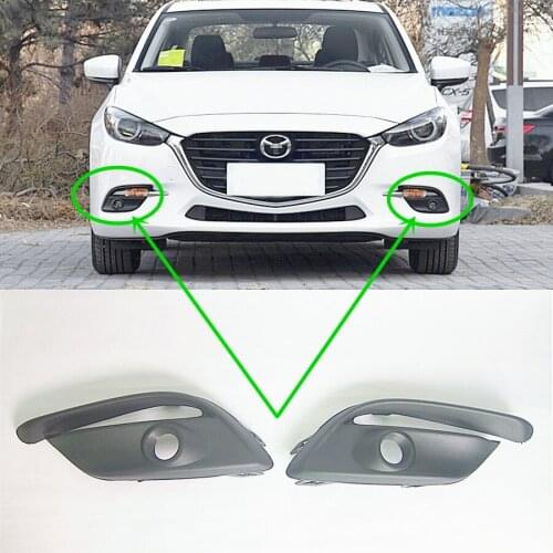 Car body parts bumper grille fog lamp cover for Mazda 3 Axela 2016-2018 with fog lamp hold
