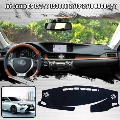 For Lexus ES ES350 ES300h 2013 2014 2015 2016 2017 2018 XV60 350 Console Dashboard Suede Mat Protector Sunshield Cover