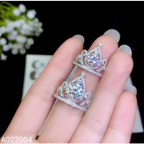 KJJEAXCMY Fine Jewelry 925 Sterling Silver Inlaid Mosang Diamond Gemstone Ladies Ling Classic Support Detection Hot Selling