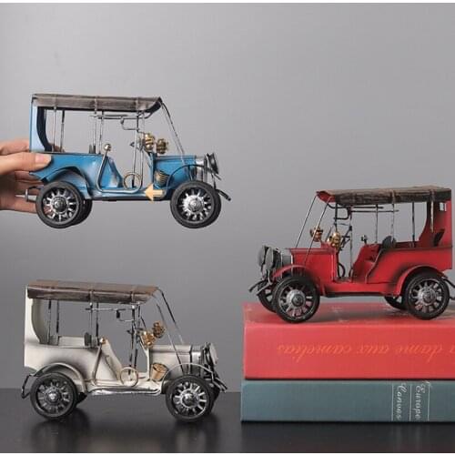 3 Color classic Simple style diecast car model alloy Scooter car convertible vehicles cars European Iron Art kids toy collection