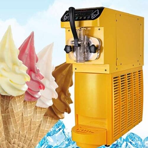 Hot selling desktop Mini soft ice cream milkshake vending machine 1 flavor ice cream machine 16L / h