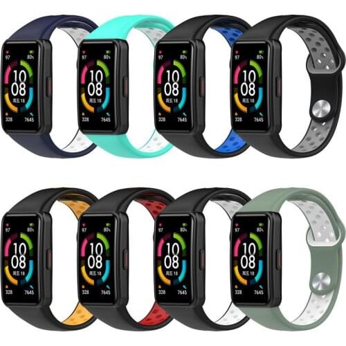 Soft Silicone Band Straps For Huawei Band 6 Sport Smart Wristband Bracelet Replacement Blet For Huawei Honor 6 Correa