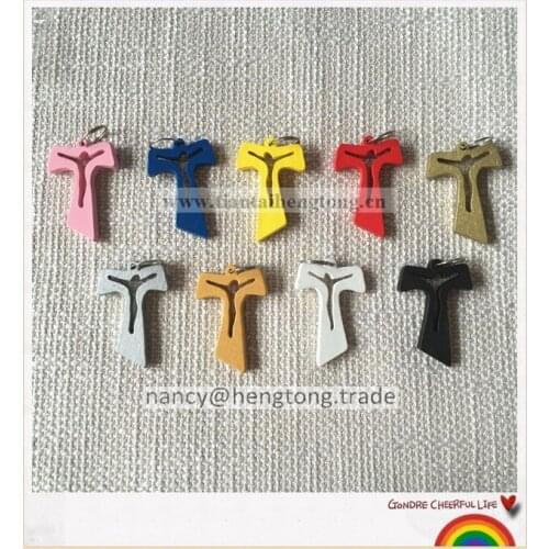 Wholesale wood cross , rosary cross pendant, small cross, Africa mini Anka cross pendant rosary crucifix