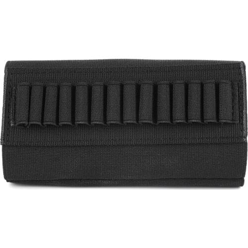 Hunting Rifle Gun Buttstock 14 Bullet Cartridge Ammo Holder For M16A4 M41Scar-l QBZ-95 AUG M249 5.56mm Bullet