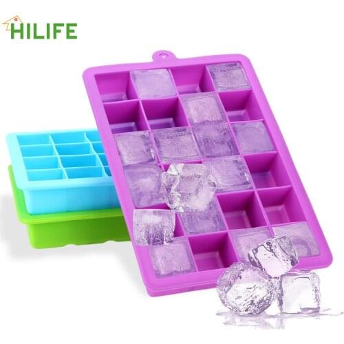 Pudding Tool DIY Ice Mold Square Shape Ice Tray Bar Party Cocktail Whisky 24-Hole Ice Cream Maker Silicone Ice Cube Mold