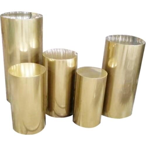 Luxury Round golden electric mirror iron material party wedding decoration plinth home decoration 5pcs