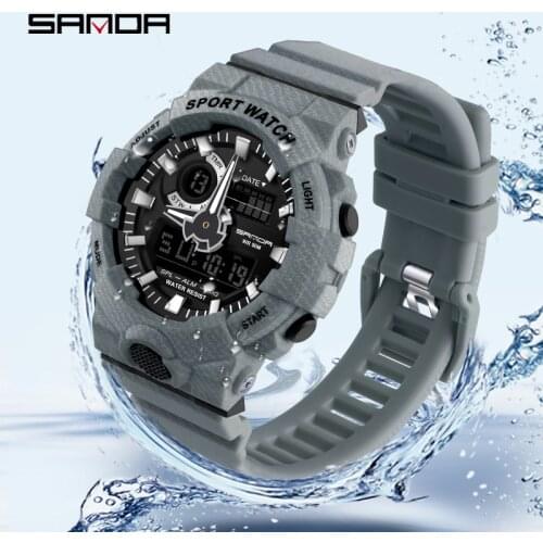 Sport Watch For Girl Fashion Brand SANDA Womens Watches Waterproof Shockproof Count Down Digital Clock Ladies Wristwatch 2021