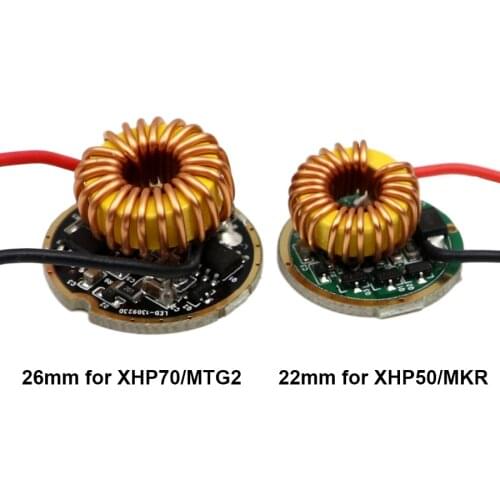 26mm 30W XHP70.2 15W XHP50.2 LED 22mm LED Driver 8V-15V PCB circuit board for XHP50 MKR XHP70 MTG2 flashlight torch lantern