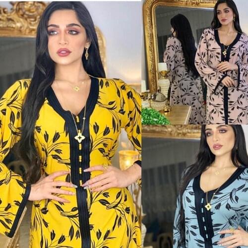 U-CN Eid Mubarak Islam Clothing Arabic Dresses For Women Abaya Dubai Turkey Muslim Satin Dress Vestidos Robe Femme Kaftan