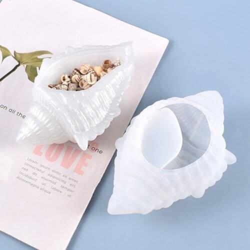 Conch Storage Box Silicone Mould DIY Crafts Container Making Tool Crystal Epoxy Resin Mold