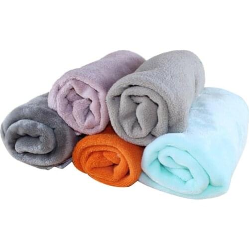 1pc Pet Dog Blanket Towel Super Soft Warm Coral Velvet Dog Puppy Kennel Bath Towel Cat Mat Dog Kitten Blanket Sleep Pets Bed Mat