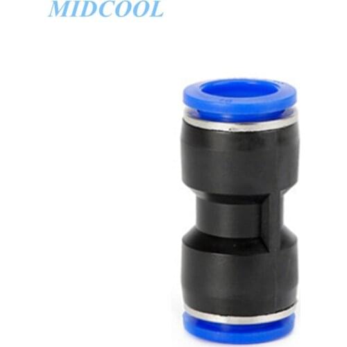 10pcs One-Touch Fitting PU Series PU4 PU6 PU8 PU10 PU12 Tube-tube Type Straight Union