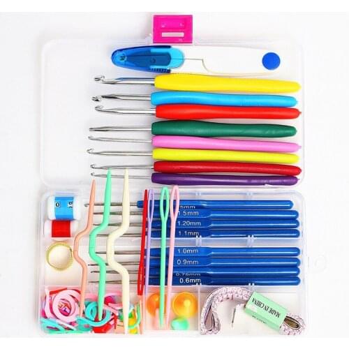 16 Different Sizes Durable and Practical Crochet Hooks Needles Stitches Knitting Craft Case Crochet Set In Case Yarn Hook Sewing