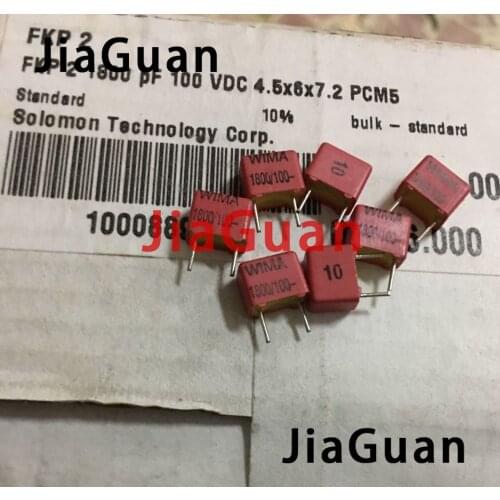20PCS NEW RED WIMA FKP2 1800PF 100V PCM5 Audio 182/100v hot sale FKP-2 1800pF/100V 182 1.8NF 1N8 P5MM FKP2series