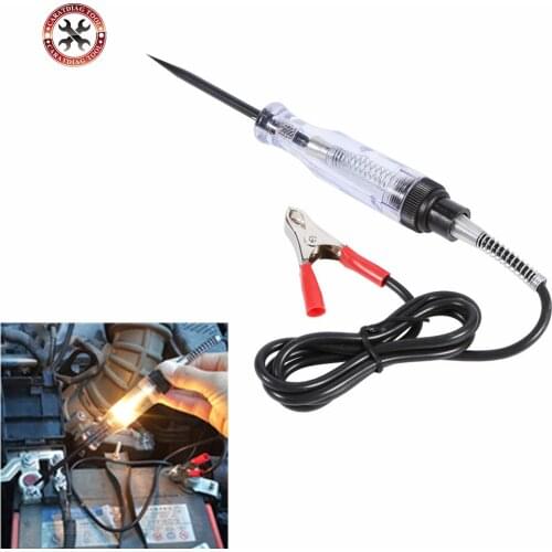 HOT!! 6V-24V Auto Car Truck Motorcycle Transparent Circuit Digital Voltage Tester Test Pen Car Diagnostic Tools Free Shipping