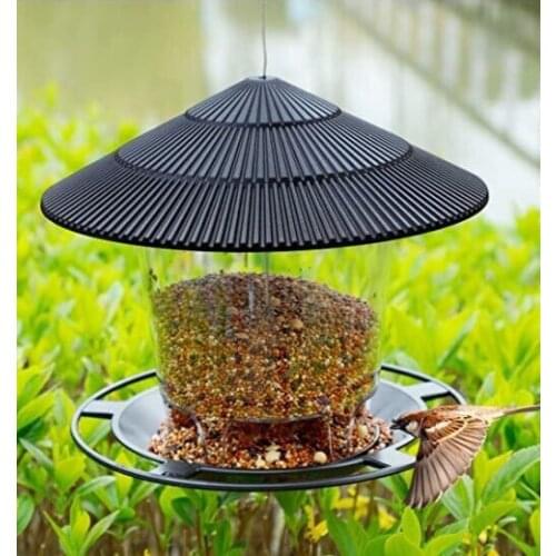 2021 New Hanging Bird Feeder Outdoor Automatic Bird Feeder Courtyard Balcony Hanging Bird Feeder Garden Yard Decoration