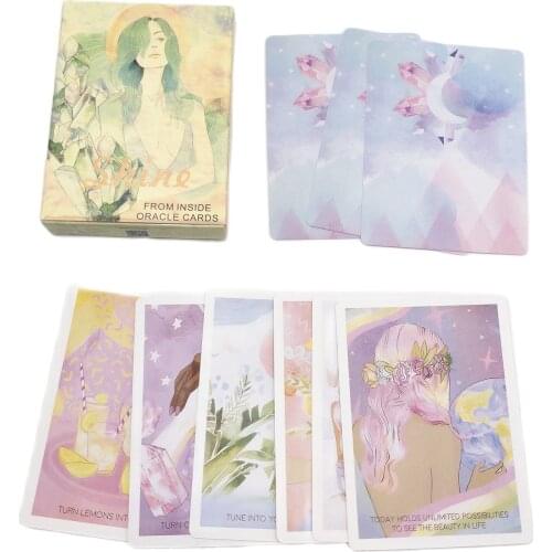 Shine Life Oracle Cards 44 Sheet Tarot Cards Divination Answer Gameplay Family Entertainment Friend Party Table Board Game