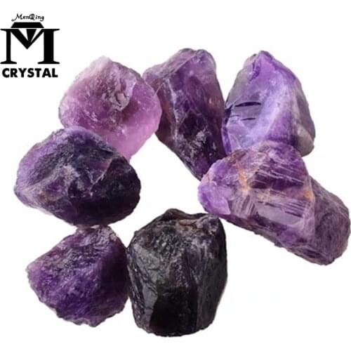 50g natural Raw Amethyst Irregular stone Rock And Purple crystal Mineral For Chakra Healing Specimen Collection Garden Decor