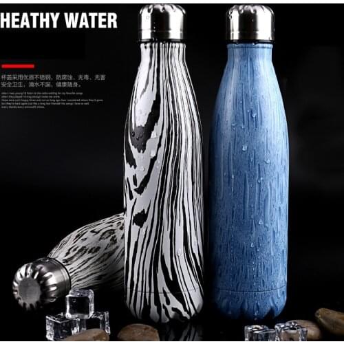 750ML Water Bottle Vacuum Insulated Flask Thermal Sport Chilly Hot Cold Cup