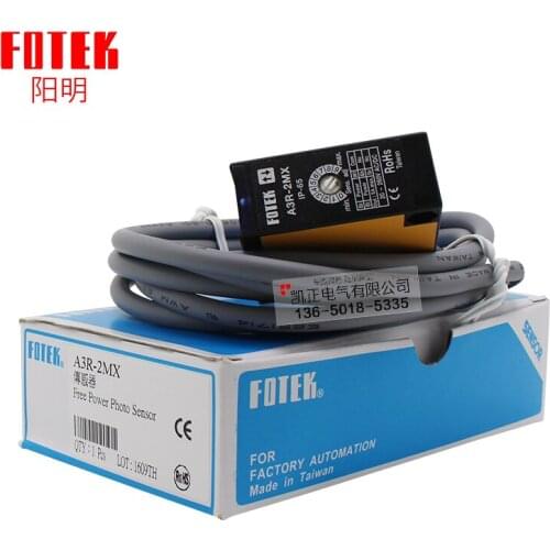 Brand new original authentic Taiwan FOTEK diffuse reflection photoelectric switch A3R-2MX sensing distance 2M