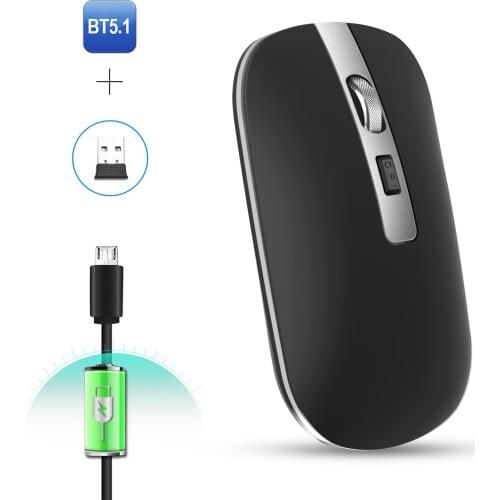 Wireless Mouse Bluetooth Rechargeable Mouse Wireless Computer Silent Mause Ergonomic Mini Mouse USB Optical Mice For PC Laptop