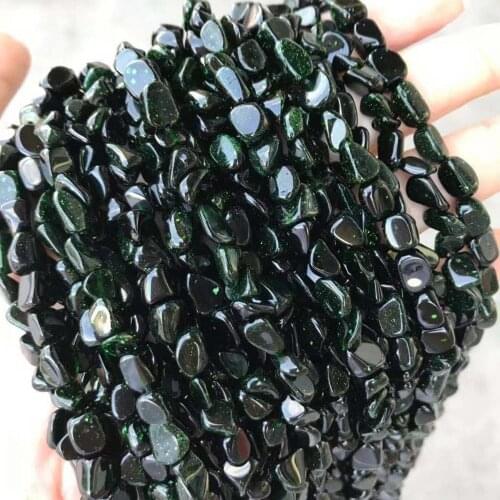 6x8mm Natural Green Sand Stone Beads DIY Freefrom Shape Loose Red Agates /Opal/Blue Sand Stone Beads For Jewelry Making 15