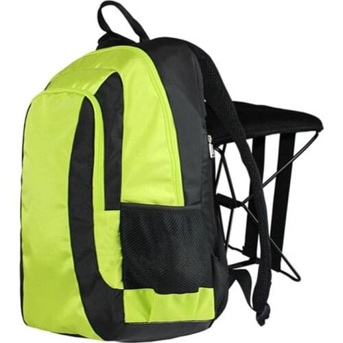 C1338 47L Folding Stool Backpack Fashion Folding Fishing Chair Backpack Leisure Sports Outdoor Mountaineering Hiking Backpack