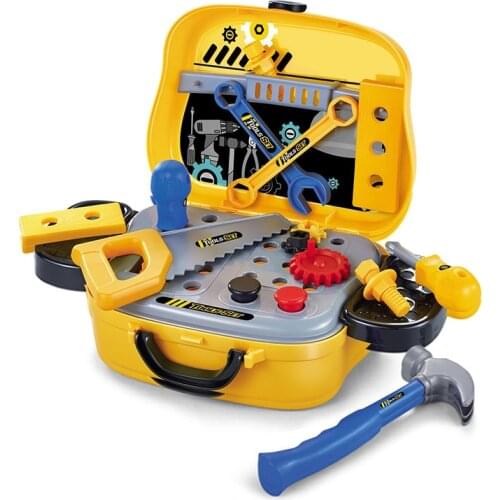 Children Pretend Repair Game Toys Simulation Repair Repair Tool Toy Suitcase Saw Wrench Screw Boy Play Props Gifts For Kids 2019