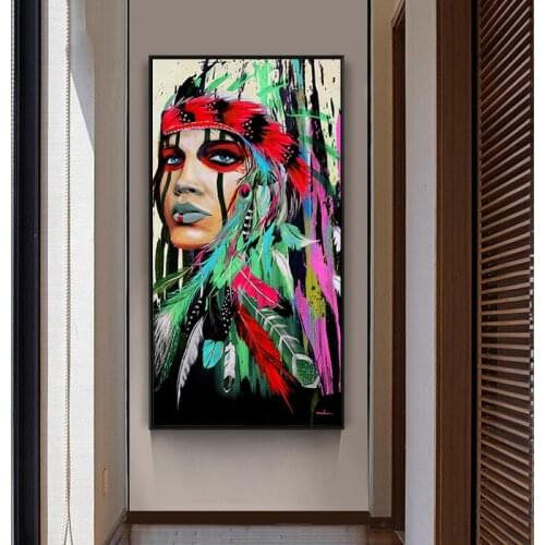 Diy coloring paints by numbers Traditional classical Indians figures pictures colorings paintings for room wall decor