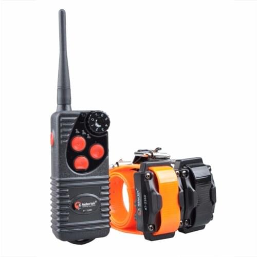 Aetertek 216D 2 Dogs Pets Shock Collar 600 Yards Remote Dog Training E-collar with Beep/Vibration/Shock Rechargeable Submersible