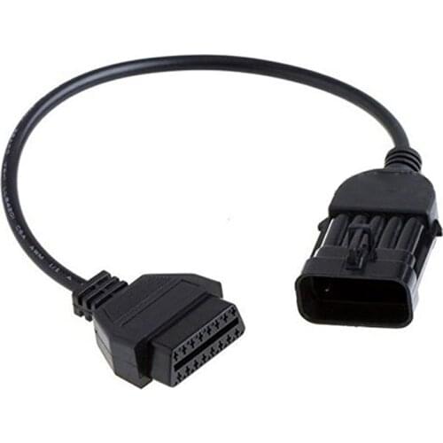 40cm 10Pin to OBD2 16Pin Extension Cable Diagnostic Tool Connector Cable, OBD 2 Connector Adapter Cable