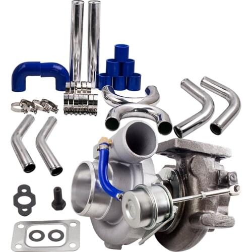 T25 T28 GT2871 Turbo Turbocharger + 2.5 inch 64mm Intercooler Piping pipe Kits