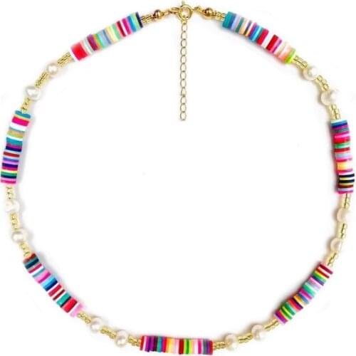 2020 Winter New Style Color Silicone Natural Pearl Necklace Fashion Mix For Women Exquisite Wild Clothing Accessories Christmas