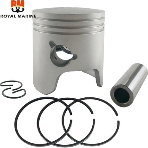 6H4-11631 Piston and 3 Rings Kit STD For Yamaha Outboard Motor 2t 40HP 50HP 3 Cylinder 6H4-11631-09 6H4-11631-00 67MM boat motor