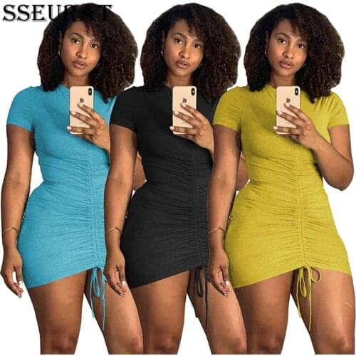 SSEURAT Summer Dresses With Sleeves