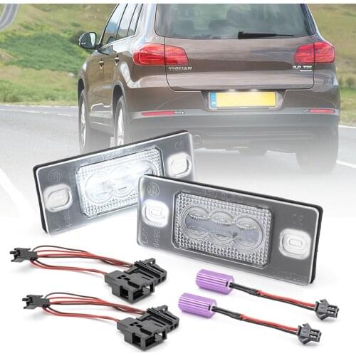 Canbus LED License Number Plate Light For VW Golf MK4 MK5 Touring Touareg 1Gen Tiguan Passat B5.5 Touring For Porsche Cayenne