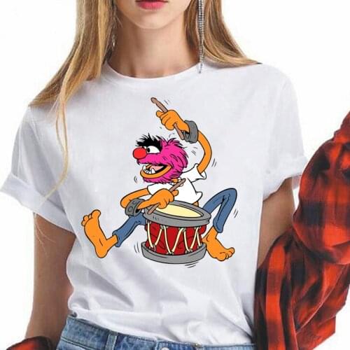 Disney Streetwear Tops Womens T-shirt Loose short sleeves The Nightmare Before Christmas Print T-shirt Summer New Women