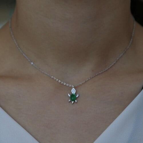 High Quality 925 Sterling Silver Summer Collection cute animal for beach Pendant Necklace for Women Sterling Silver Jewelry