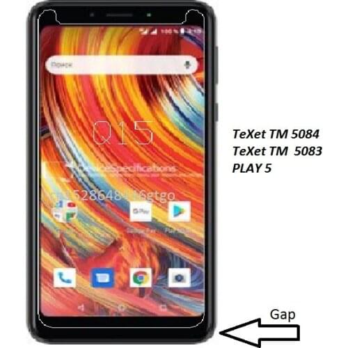 For TeXet TM 5084 Tempered Glass Front Protective Glass Screen Protector Transparent For TeXet TM 5083 play 5