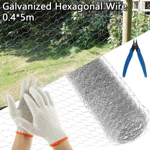 Protective Hexagonal Outdoor Garden Plants Yard Frame Chicken Fence DIY Wire Netting Rabbit Fencing Cages Chicken Mesh Fence Net