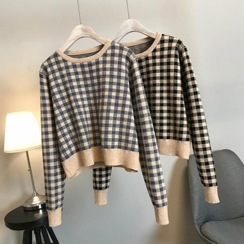 Women Loose Casual Knitted Pullovers Autumn Soft Knitwear Female Retro Jumper Comfortable Fashionable Versatile Long Sleeves