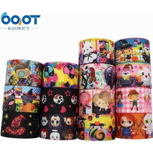 1-1/2'' 10Y Halloween Grosgrain Ribbon 10 yards DIY handmade clothing accessories Headwear Gift packaging decorationL-20827-869