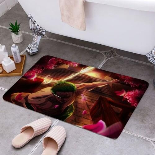 One Piece Roronoa Zoro 3D Print Doormats Rectangle Non-Slip DoorMat Bedroom Kitchen Entrance Print Door rugs Dropshipping