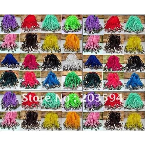 100Pcs Multicolor Cell Phone Strap Lariat Lanyard 5CM