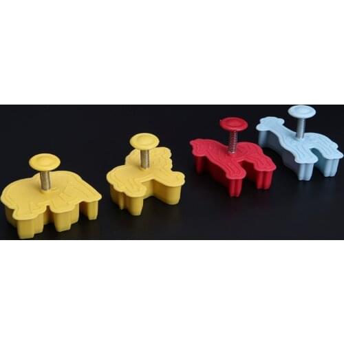 4Pcs 3D Animal Plastic Cookies Mold Fondant Cake Cutter Mould DIY Bakeware Tools Mar28