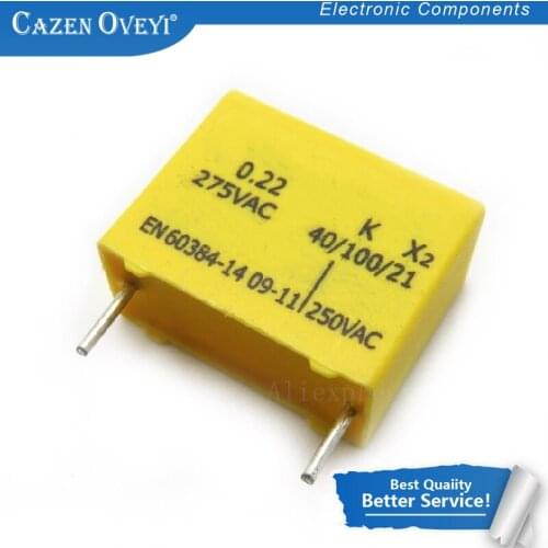 5pcs/lot High quality safety capacitor MPX40/100/21 CLASS-X2 0.22 K275V 0.22UF 224K In Stock