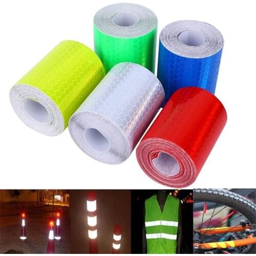 5cm*1m Bicycle Body Reflective Safety Sticker Reflective Safety Warning Tape Film Sticker Strip Bicycle Frame Sticker Accessorie