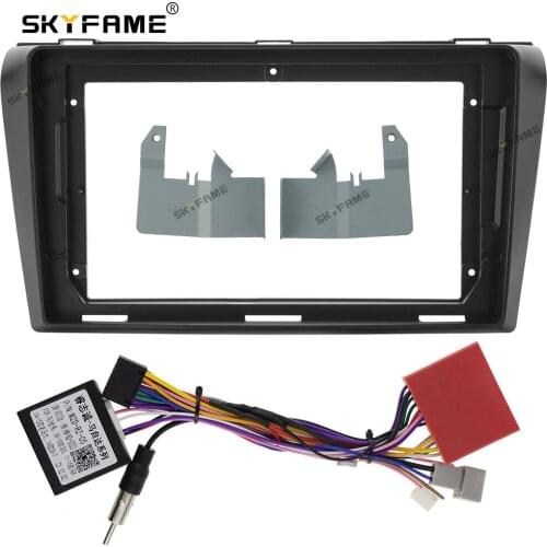 SKYFAME Car Frame Cable Canbus For MAZDA 3 2006-2013 Screen Audio Dash Panel Frame