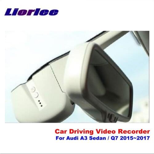 Car DVR Camera Dash Cam For Audi A3 Sedan / Q7 2015-2017 Auto Video Recorder Cam Front Wifi Camera Wide Angle