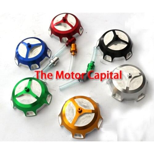 Free shipping CNC Alumunum ATV Decoration Parts Pit Dirt Bike 40MM diameter Gas Fuel Tank Cover Cap 110 125 150 200CC